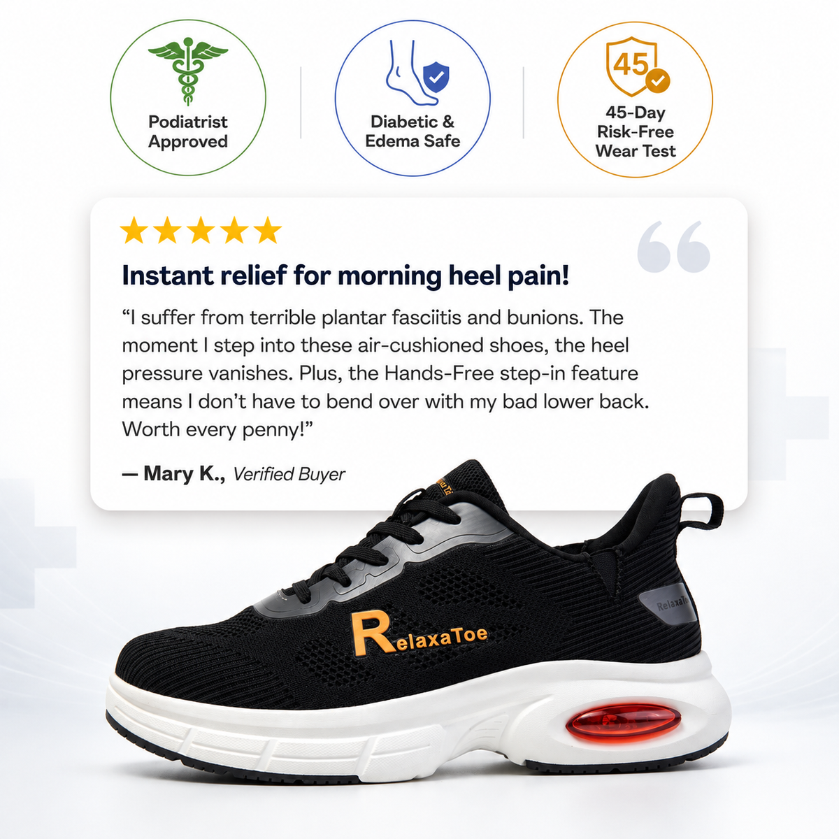 RelaxaToe™ Widestep Hands-Free Walking Shoes（副本）