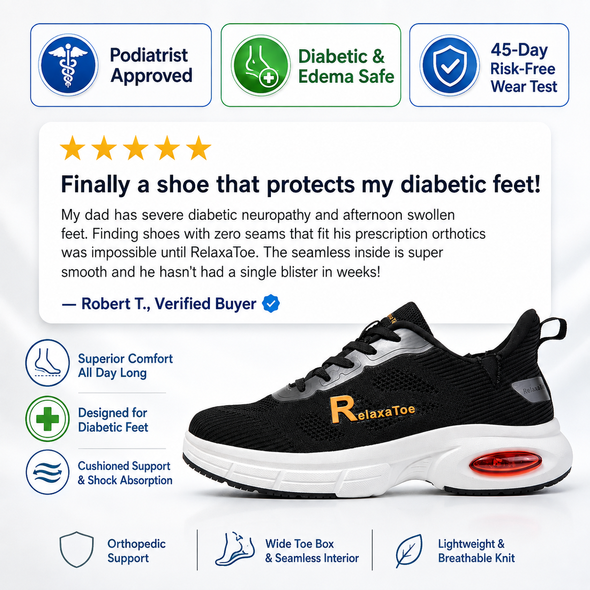 RelaxaToe™ Widestep Hands-Free Walking Shoes（副本）