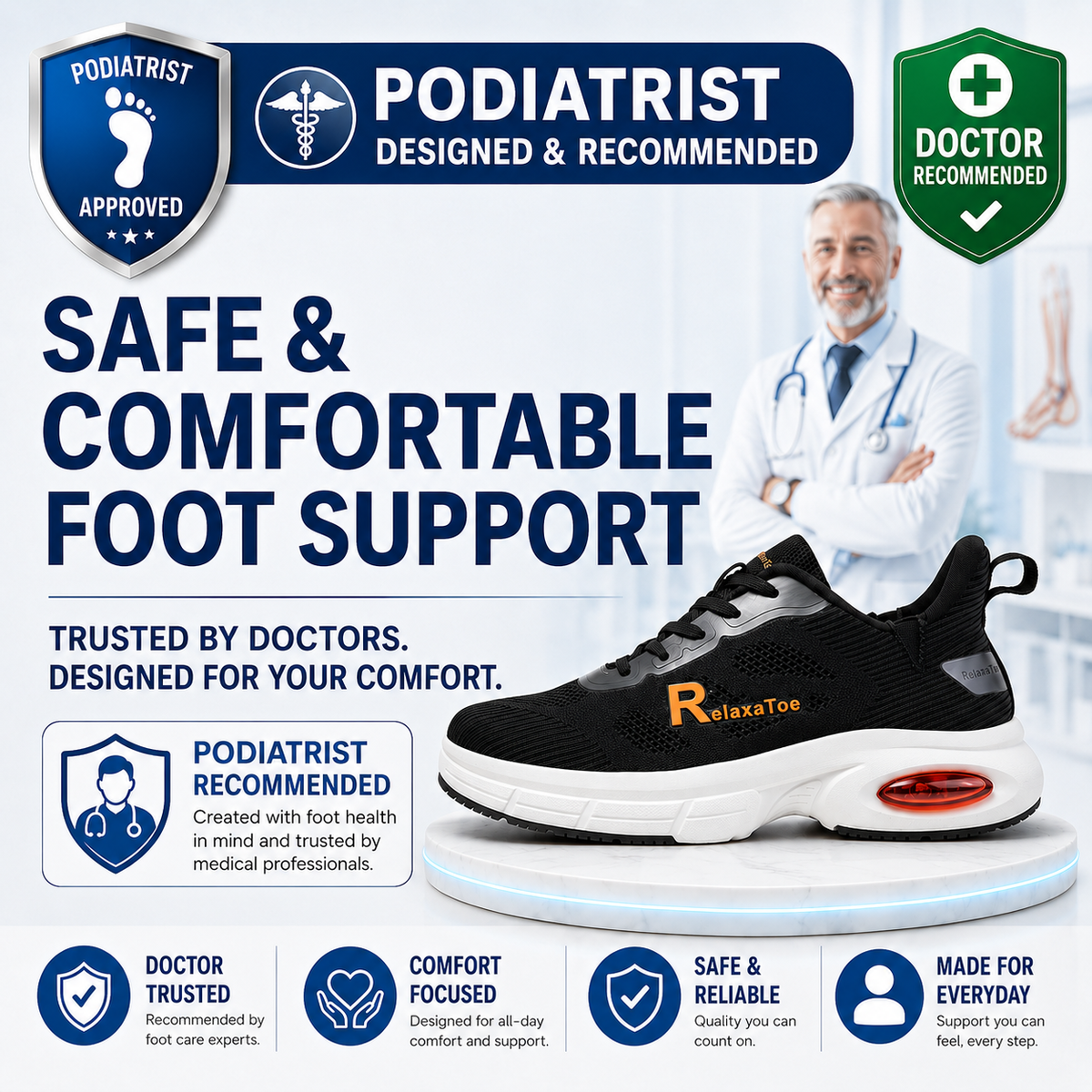 RelaxaToe™ Widestep Hands-Free Walking Shoes（副本）