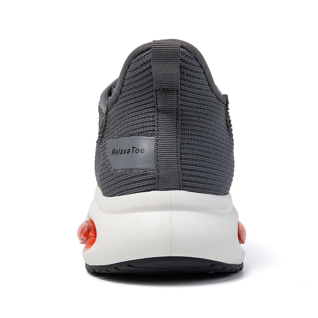 RelaxaToe Hands-Free Wide Toe Box Walking Shoes- Gray