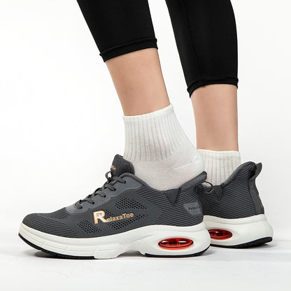 RelaxaToe Hands-Free Wide Toe Box Walking Shoes- Gray