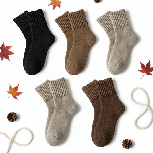5 Pairs of Socks – Cozy Warmth for Autumn & Winter Comfort
